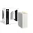 D'Lite Applique Murale Vrebos Long  Aluminium Blanc Noir Up & Down | IP56 - Convient Pour 2x GU10